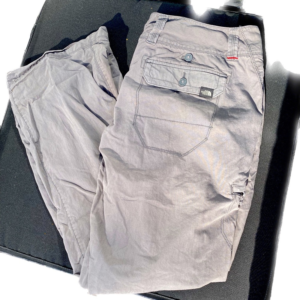 The Northface Synkros Hayes hiking pants.  Size 14. Zinc.  Cotton/nylon.